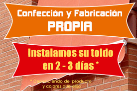 Instalacion de toldos en Alameda de Osuna.