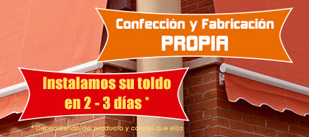 Instalacion de toldos en Alameda de Osuna.