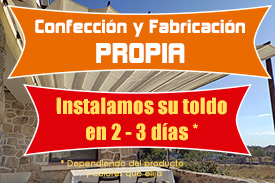 Instalacion de toldos en el barrio Cañaveral de Vicalvaro, Madrid.