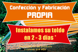 Instalacion de toldos en Hortaleza, Madrid.