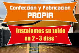Instalacion de toldos en Sanchinarro, Madrid.