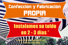 Instalacion de toldos en Vicalvaro, Madrid.