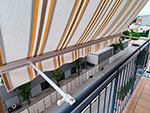 Toldos en Sanchinarro, Madrid.